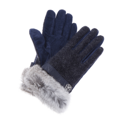 【美品】CLATHAS クレイサス　デニムジャケットラビットファー 38　M 美品】CLATHAS クレイサス デニムジャケットラビットファー 38 M